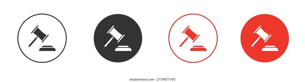 Icono de mazo. diseño de Vector de Web