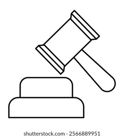 Gavel icons. Judge gavels collection flat icon. court hammer icon set. 