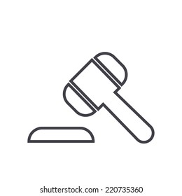 Gavel Icon,vector illustration