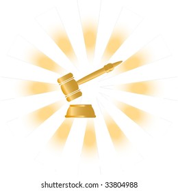 gavel isolated