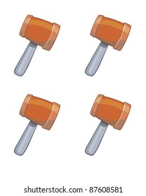Gavel isolated