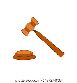 gavel judge hammer cartoon. justice mallet, judgment lawyer, ment bid gavel judge hammer sign. isolated symbol vector illustration