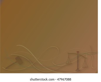 Gavel and Justice Scale