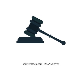 Gavel Justice Silhouette Vector Illustration on a White Background
Gavel Justice Silhouette Vector Illustration | Legal and Court Graphics for Law Designs