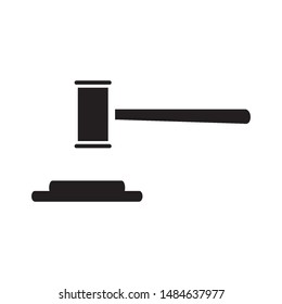 gavel law icon vector design template