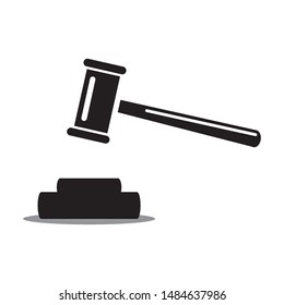 gavel law icon vector design template