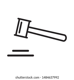 gavel law icon vector design template