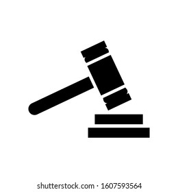 Gavel law icon vector design template