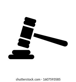 Gavel law icon vector design template