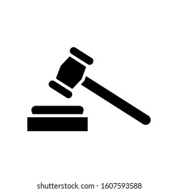 Gavel law icon vector design template