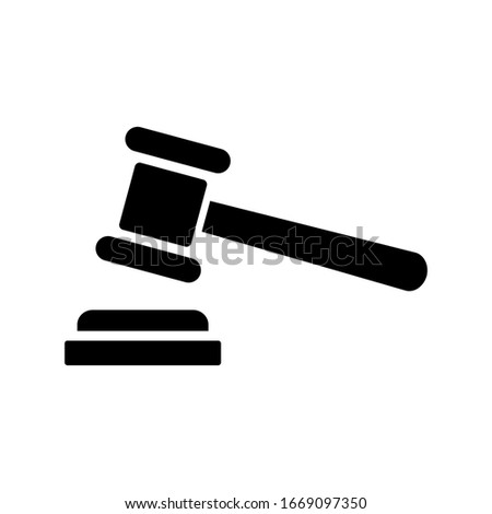 gavel law icon vector template