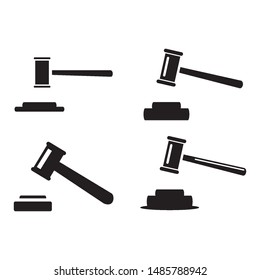 gavel laws icon vector design template