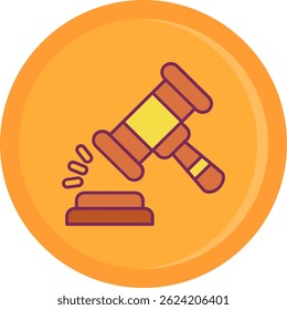 Diseño de ícono de Vector de línea de mazo
