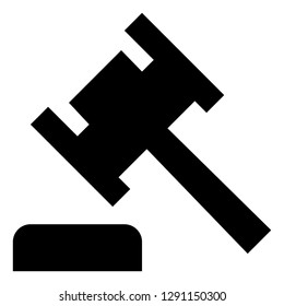 Gavel Mallet Vector Icon