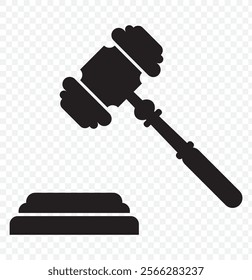 Gavel set icons. Judge gavels collection flat icon. Auction hammer icon. Gavel icon in different style. Court tribunal symbol - stock vector. eps 10.