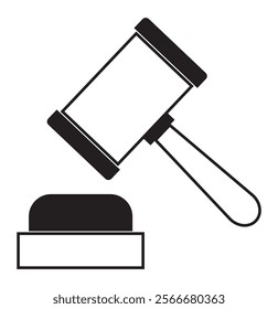 Gavel set icons. Judge gavels collection flat icon. Auction hammer icon. illustration for law and justice symbol and law study design eps 10