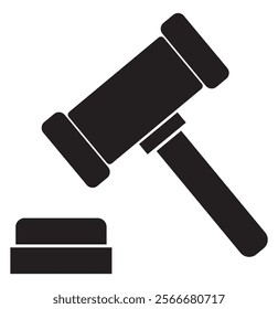 Gavel set icons. Judge gavels collection flat icon. Auction hammer icon. Gavel icon in different style. Court tribunal symbol - stock vector. gavel icon  illustration for law and justice symbol eps 10