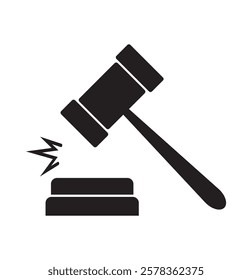 Gavel set icons. Judge gavels collection flat icon. Auction hammer icon. Gavel icon in different style. Court tribunal symbol - stock vector. gavel icon illustration for law and justice symbol eps 10