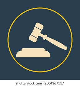 Gavel trendy icon proficient abstract vector illustration colorful artwork design.eps