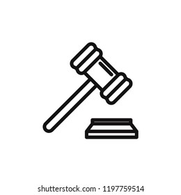 Gavel vector icon