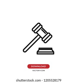 Gavel vector icon