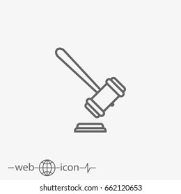 gavel vector icon