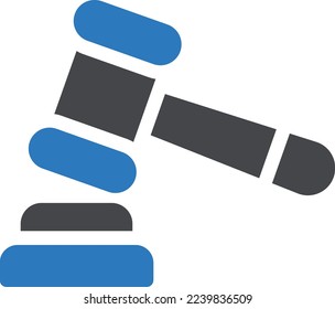 gavel Vector illustration on a transparent background. Premium quality symmbols. Glyphs vector icons for concept and graphic design.