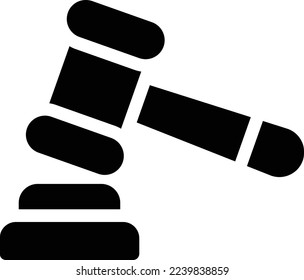 gavel Vector illustration on a transparent background. Premium quality symmbols. Glyphs vector icons for concept and graphic design.