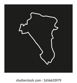 Gavleborg region map, country of Sweden