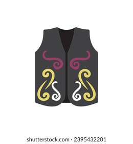 Gawai Clothes vector illustration on white background. Sarawak Traditional Clothing