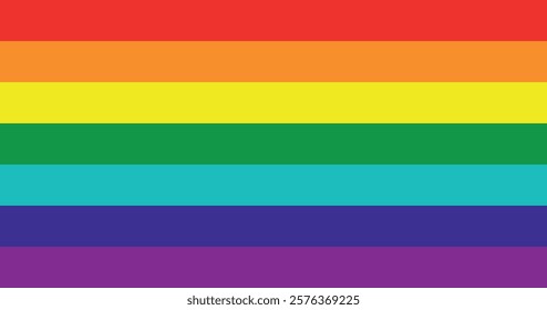 Gay 7 Rainbow Flag (LGBTQ) High Quality Illustration