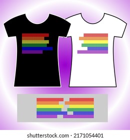 A gay couple fusion made of rhinestone (together we complete each other)
