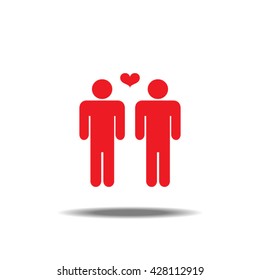 Gay Couple Single Icon