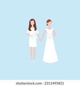 gay couple wedding vector image