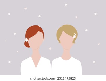 gay couple wedding vector image