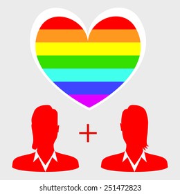 gay couples with a flag