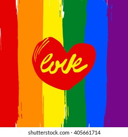 Gay flag or LGBT vector flag sign. Gay culture symbol.