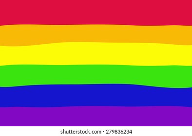 Gay flag vector illustration