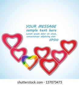 Gay frame, space for your message.EPS10.