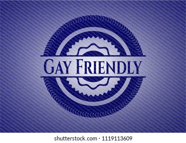 Gay Friendly jean background