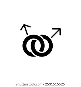 Gay icon web design in vector