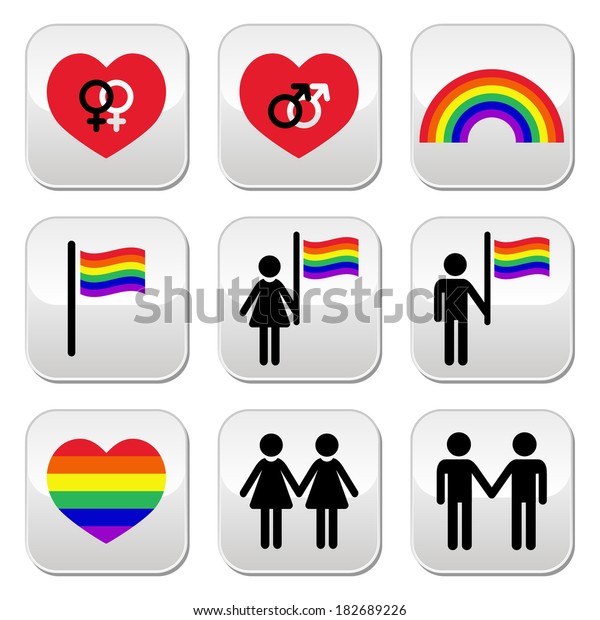 Gay and lesbian buttons