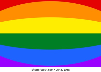 Gay and LGBT rainbow flag. Vector.