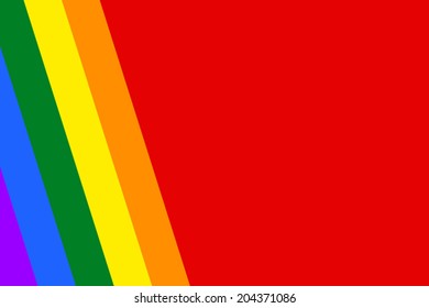 Gay and LGBT rainbow flag. Vector.