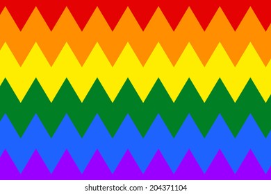 Gay and LGBT rainbow flag. Vector.