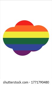 gay pride. Cloud illustration for your design