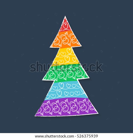 gay pride flag christmas new year tree card christmas greetings for the lgbt community - Gay Pride Christmas Decorations gay pride flag christmas new year tree card christmas greetings for the lgbt community - Gay Pride Christmas Decorations