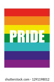 gay pride flag colorful rainbow lgbt poster