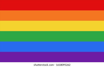 Bandera del orgullo gay. Vector LGBT.