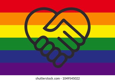 Gay pride flag - vector design